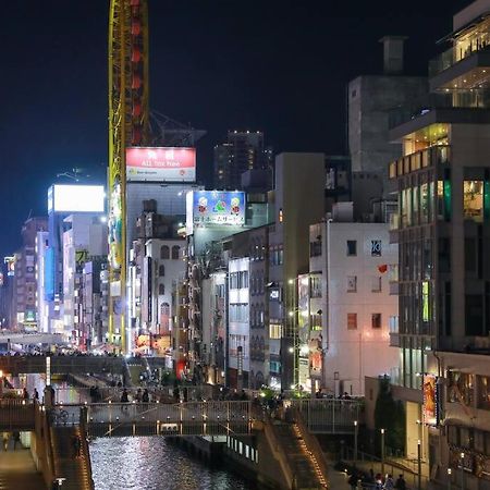 道頓堀民泊31＆Mini浮世絵美術館、道頓堀心斎橋真ん中、家族旅行、Family Trip Osaka 아파트 외부 사진